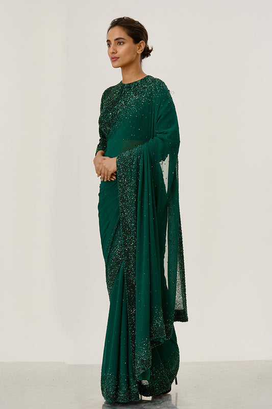 Sari Set with Tonal Sequins embroidery