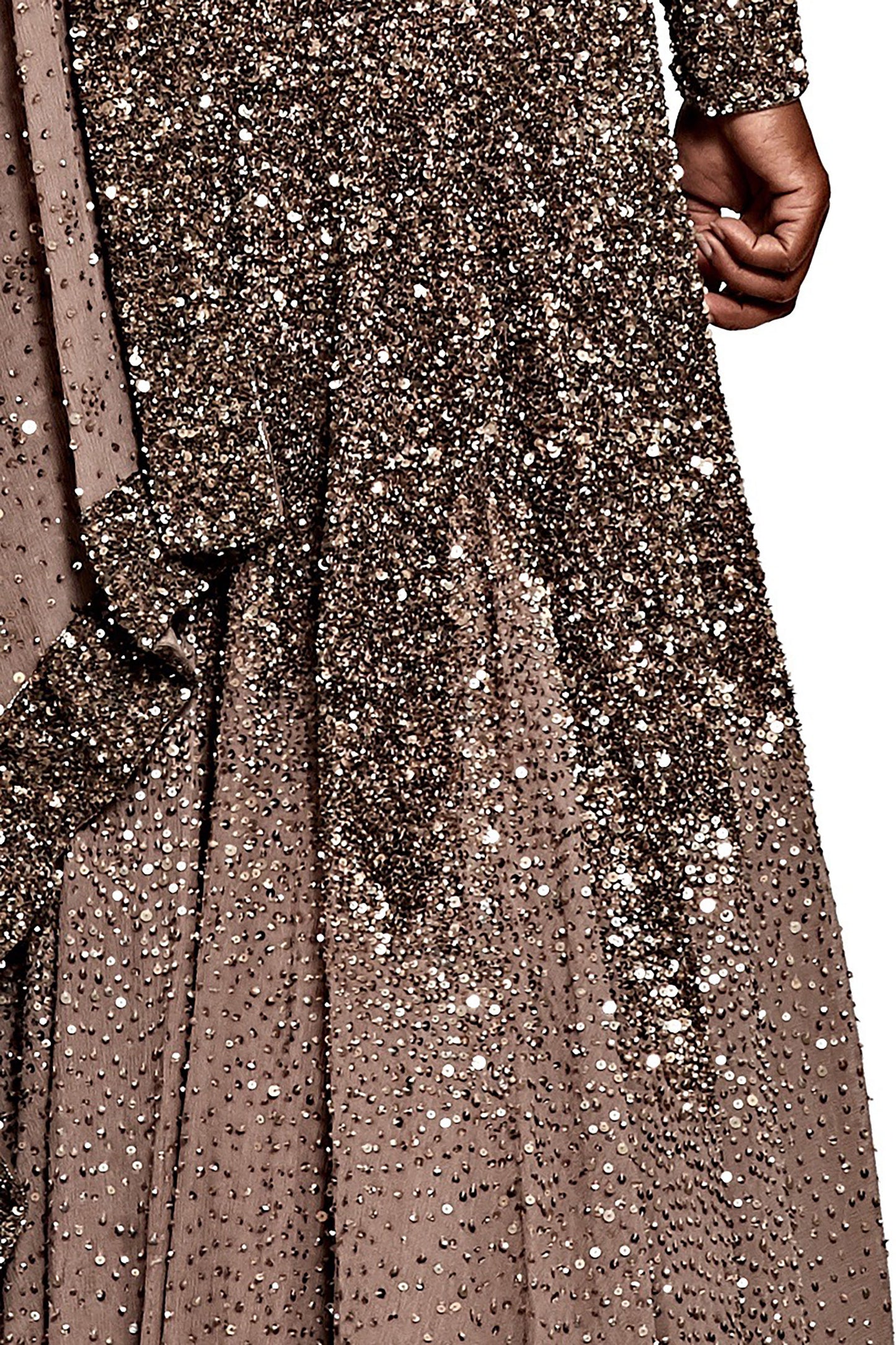 Lehenga Set in Tonal Sequin Embroidery