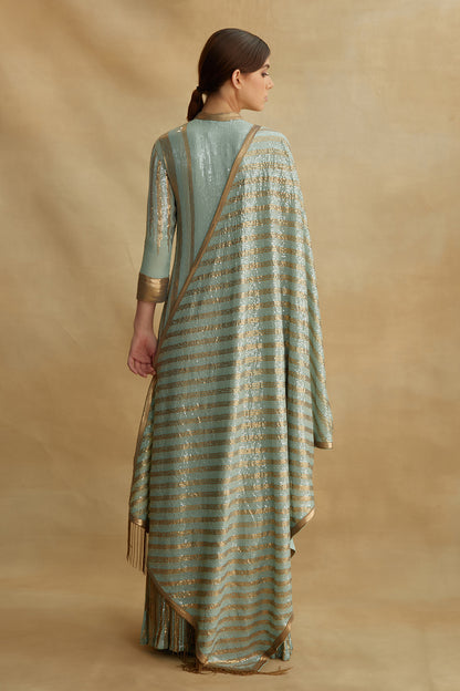 Gharara Set with Sequin Embroidery