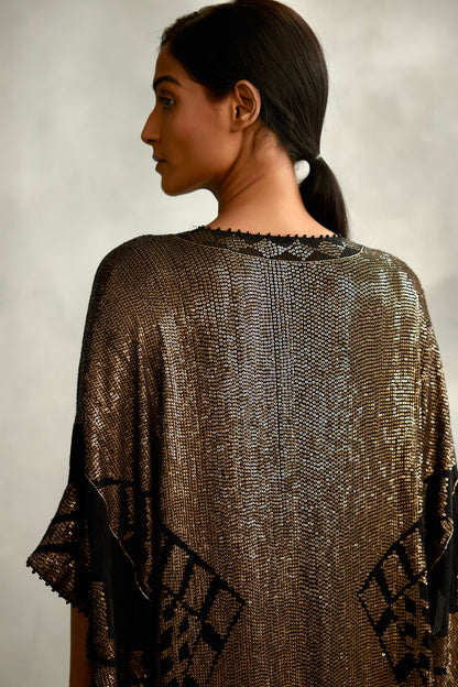 Kaftan Set in Small Sequin Embroidery