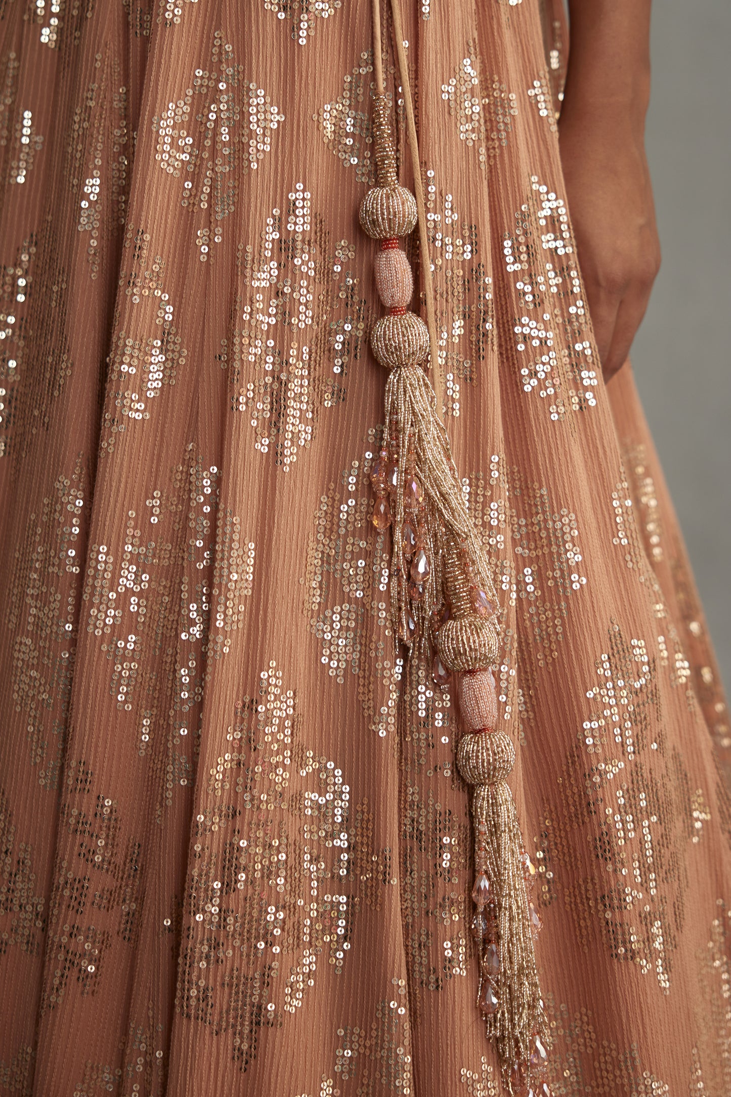 Lehenga Set in small sequin embroidery