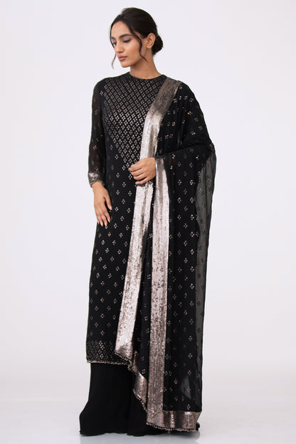 Kurta Set in Bandini Inspired Sequins Embroidery