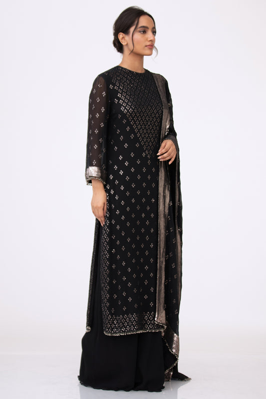 Kurta Set in Bandini Inspired Sequins Embroidery