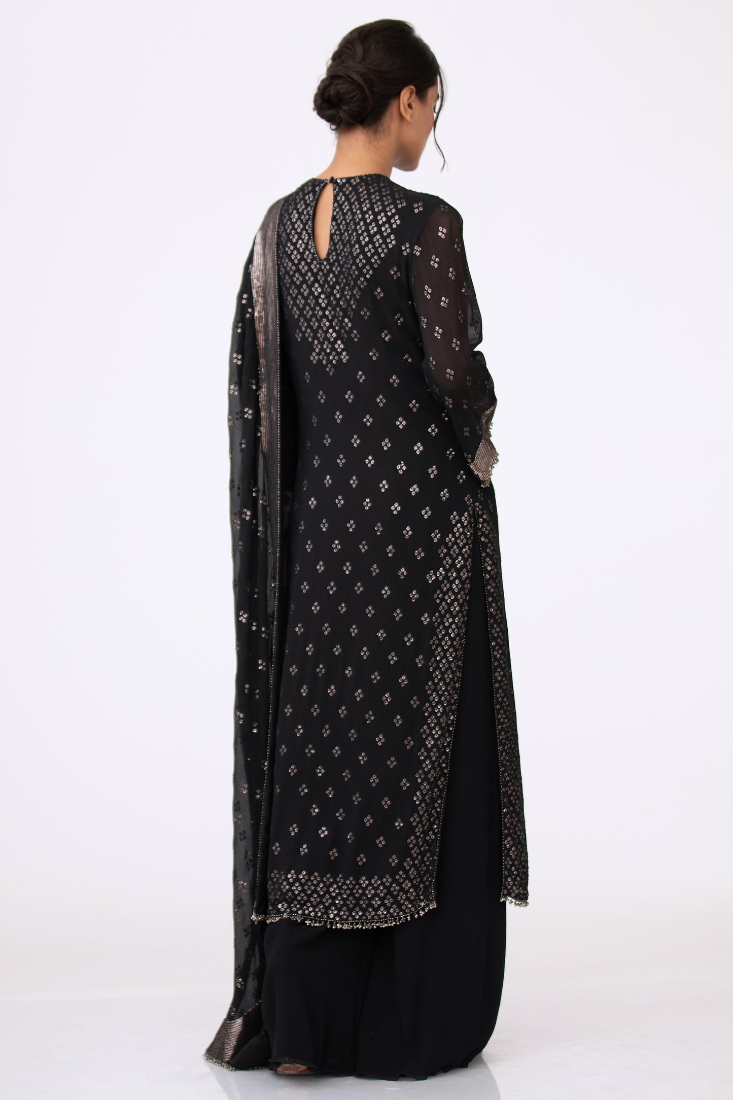 Kurta Set in Bandini Inspired Sequins Embroidery