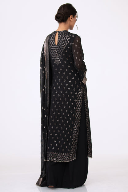 Kurta Set in Bandini Inspired Sequins Embroidery
