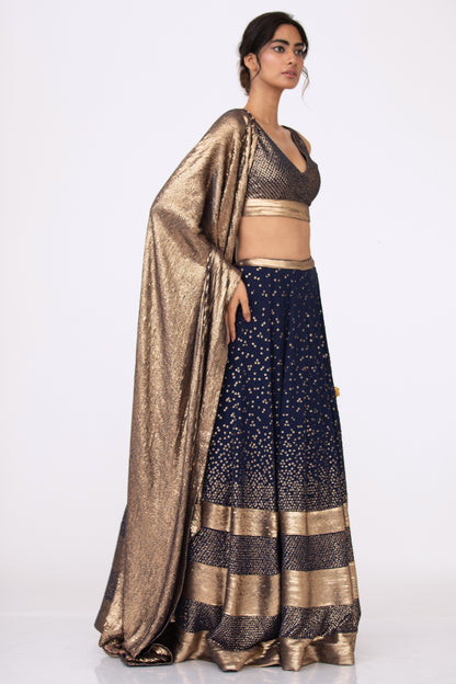 Lehenga Set in Bandini Inspired Sequin Embroidery