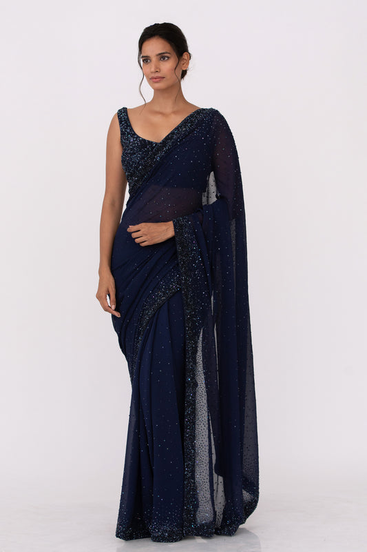 Sari Set with Tonal Sequins embroidery