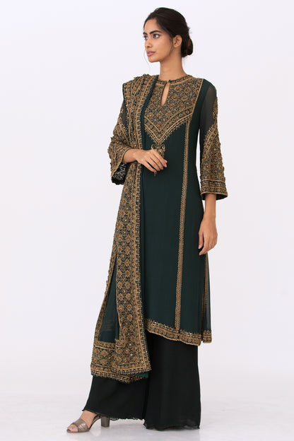 Kurta Set in Zari and Sequin Embroidery