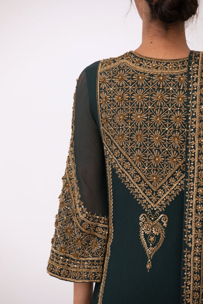 Kurta Set in Zari and Sequin Embroidery