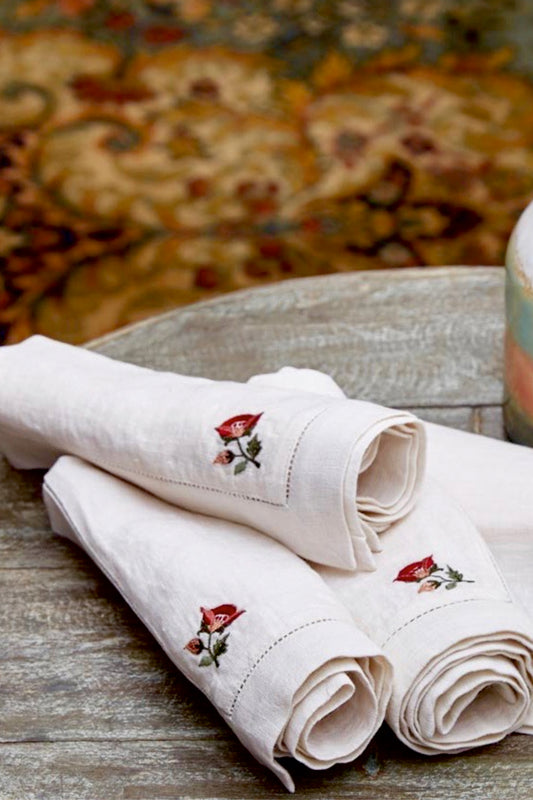Ivory Napkin in Linen