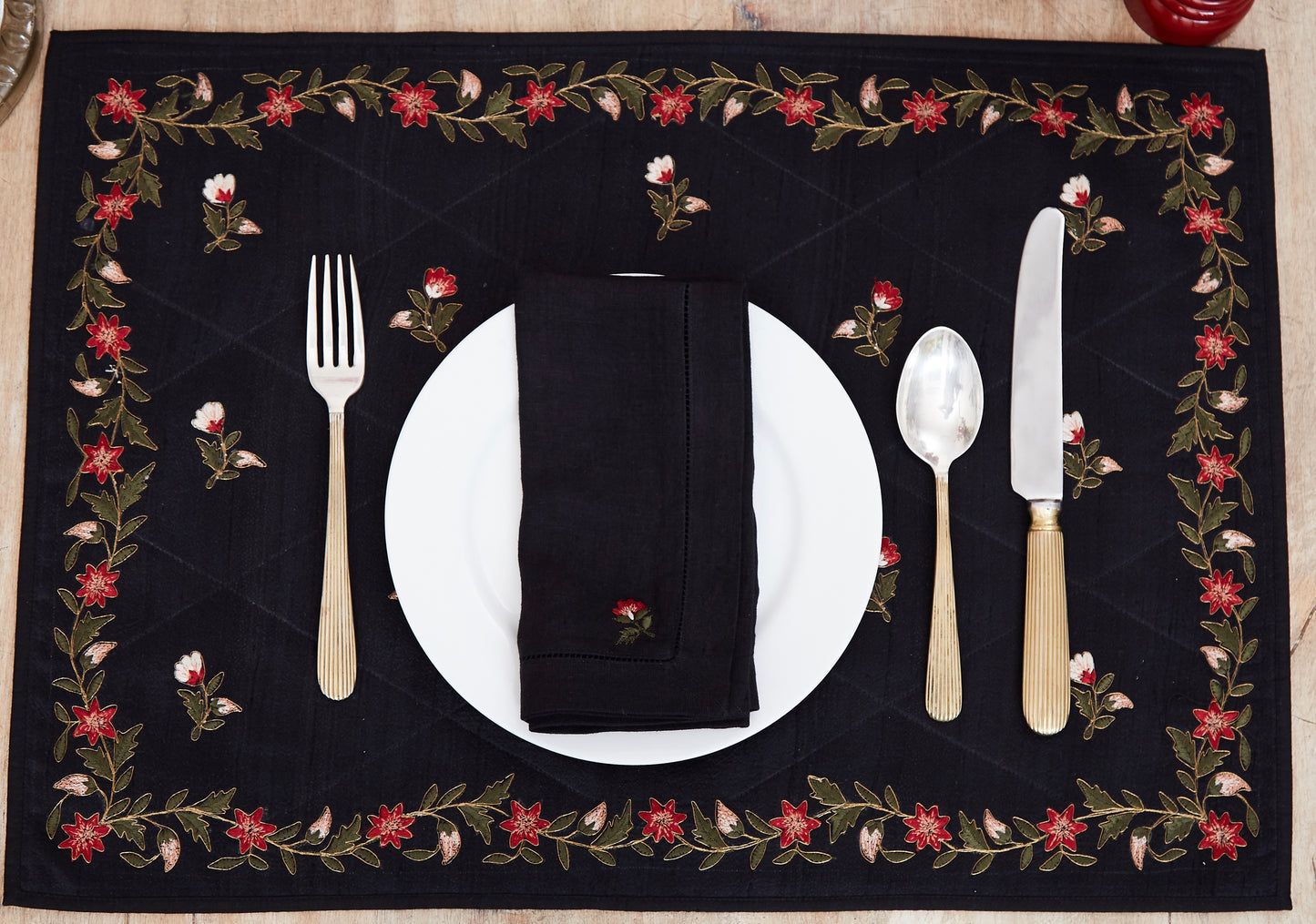 Black Napkin in Linen