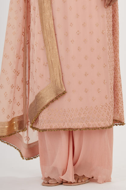 Kurta Set in Bandini Motif Sequin Embroidery