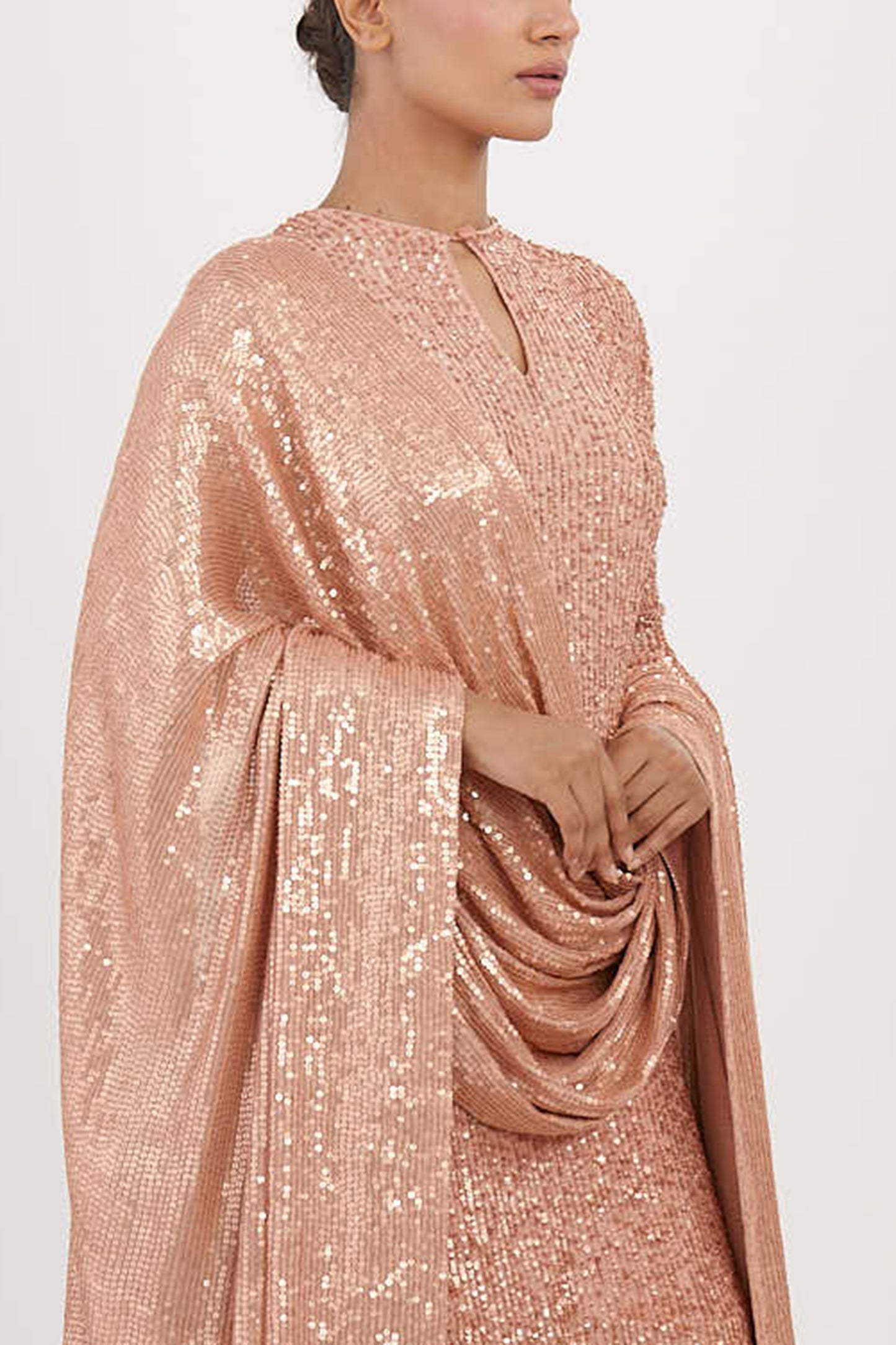 Gharara Set in Line Sequin Embroidery