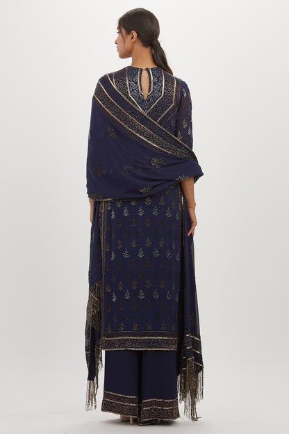 Kurta Set in Cutdana Embroidery