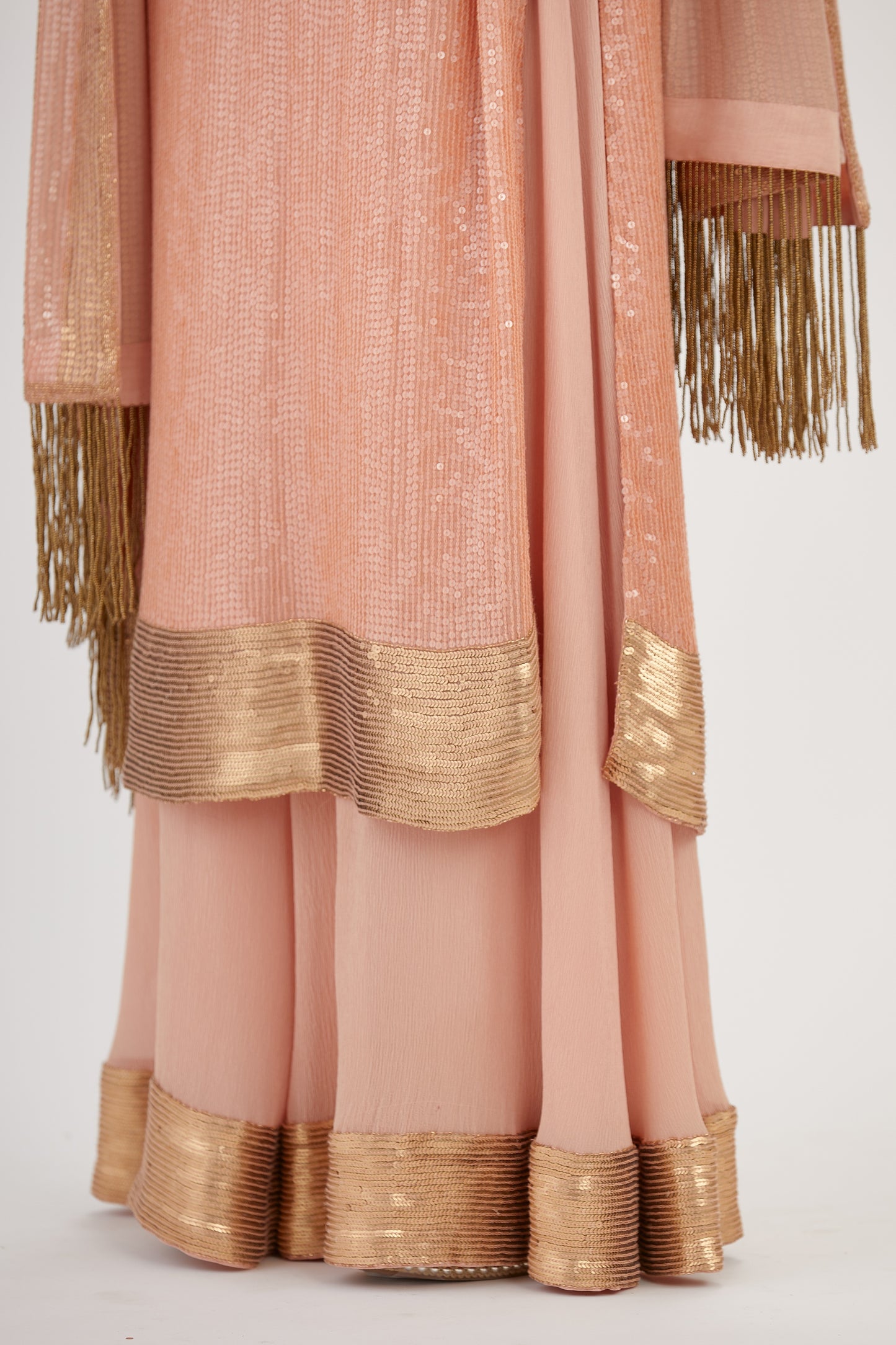 Kurta Set in Sheeted Sequin Embroidery