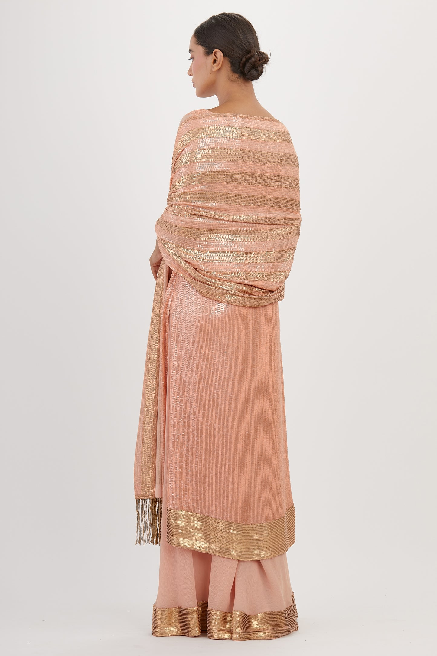 Kurta Set in Sheeted Sequin Embroidery