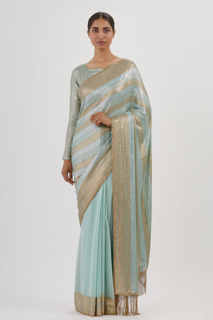 Sari Set in Sequin Embroidery