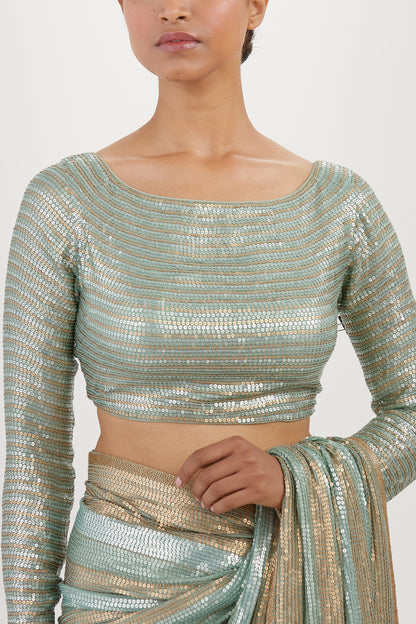 Sari Set in Sequin Embroidery