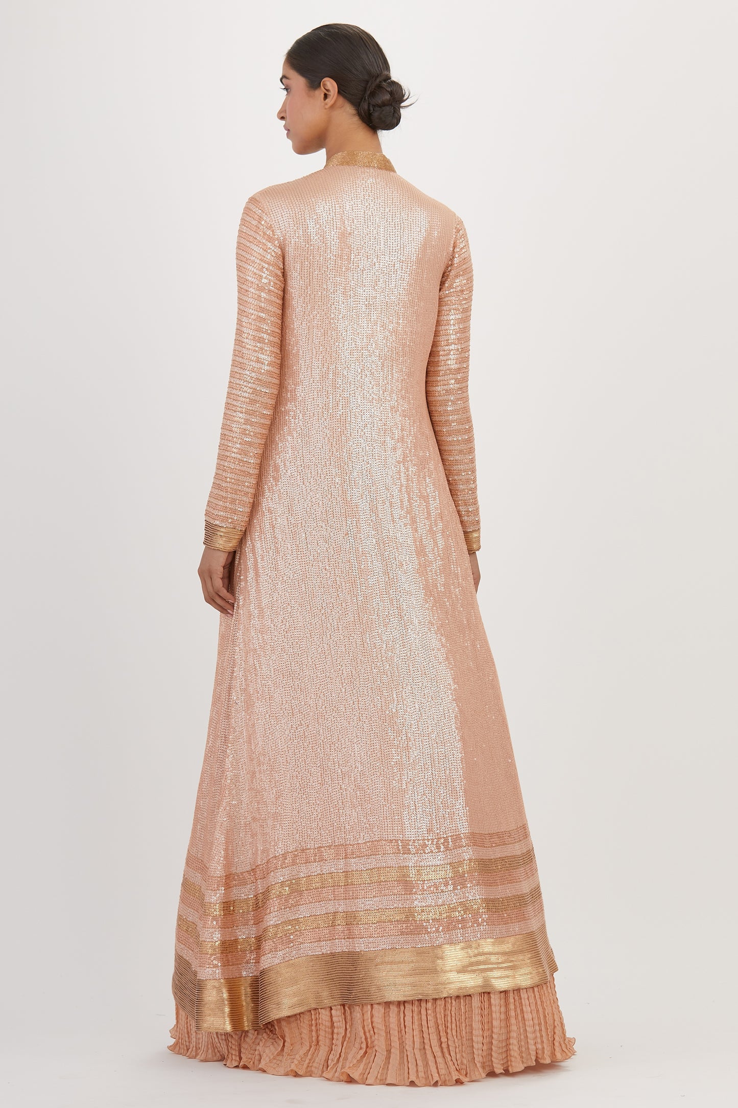 Jacket Set in Sequin Sheeted Embroidery