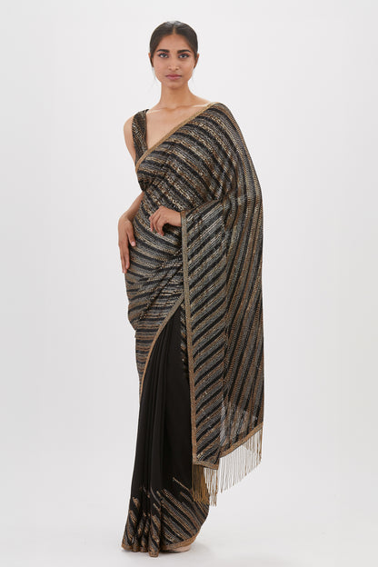 Sari Set in Sequin Embroidery