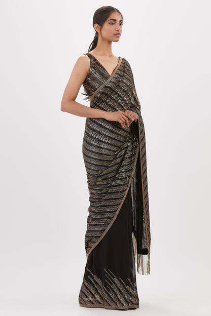 Sari Set in Sequin Embroidery