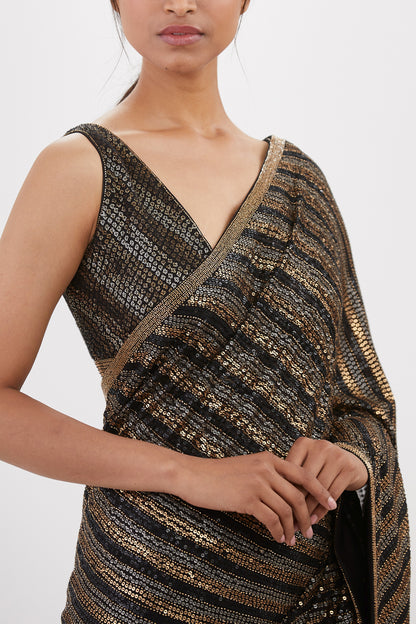 Sari Set in Sequin Embroidery