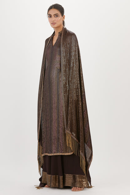Kurta Set in Metallic Sequins