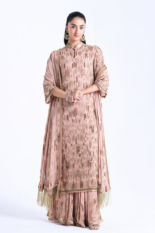 Kurta Set in abstract Sequin Embroidery