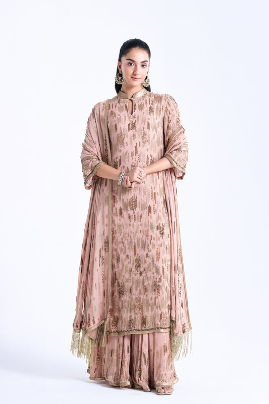 Kurta Set in abstract Sequin Embroidery
