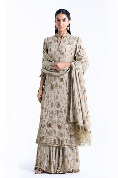 Kurta Set in abstract Sequin Embroidery