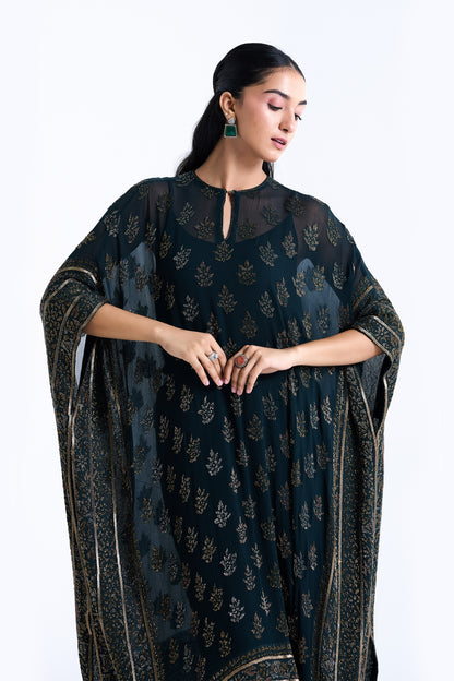 Kaftan Set in Cutdana Embroidery