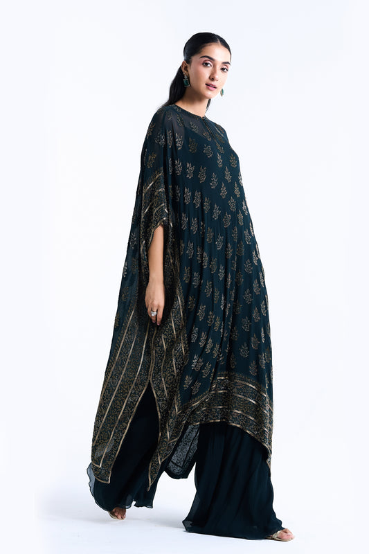 Kaftan Set in Cutdana Embroidery