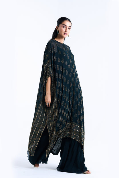 Kaftan Set in Cutdana Embroidery