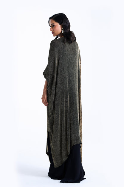 Kaftan Kurta in Cutdana  Embroidery