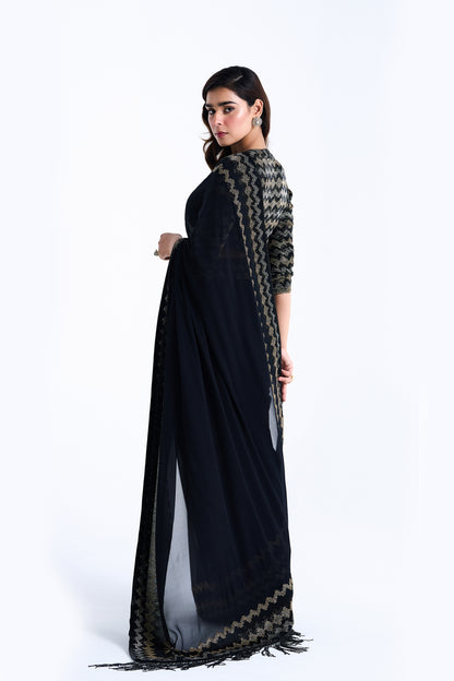 Sari Set with Mughal Cutdana Embroidery