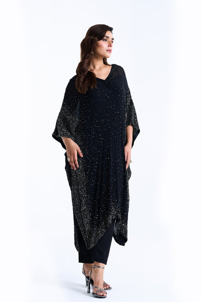 Kaftan Set in Stone and Sequin Embroidery