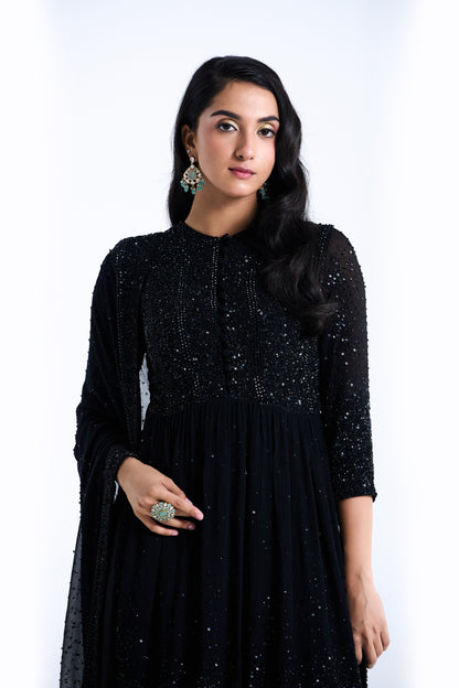 Sharara Set in Stone and Sequin Embroidery