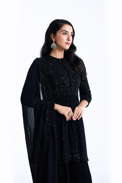 Sharara Set in Stone and Sequin Embroidery