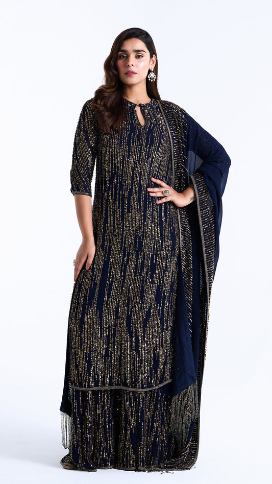 Kurta Set in Updown Sequin Embroidery