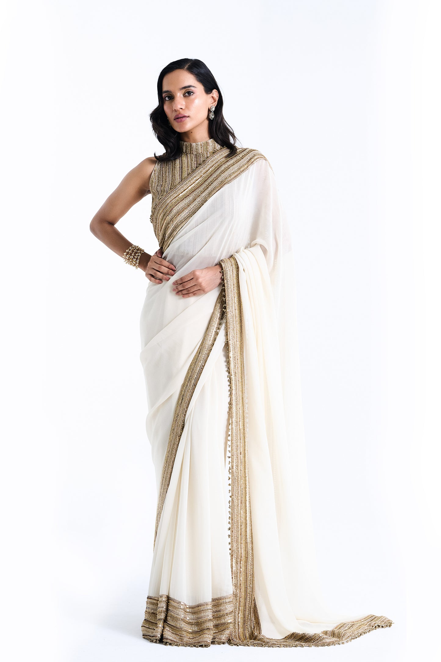 Sari Set in Sequin Loat Embroidery
