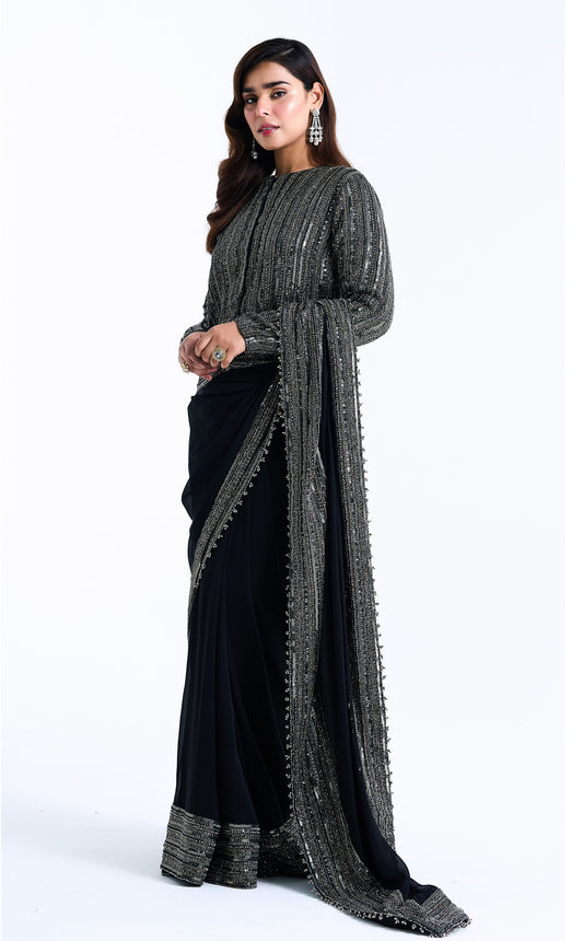Sari Set in Sequin Loat Embroidery