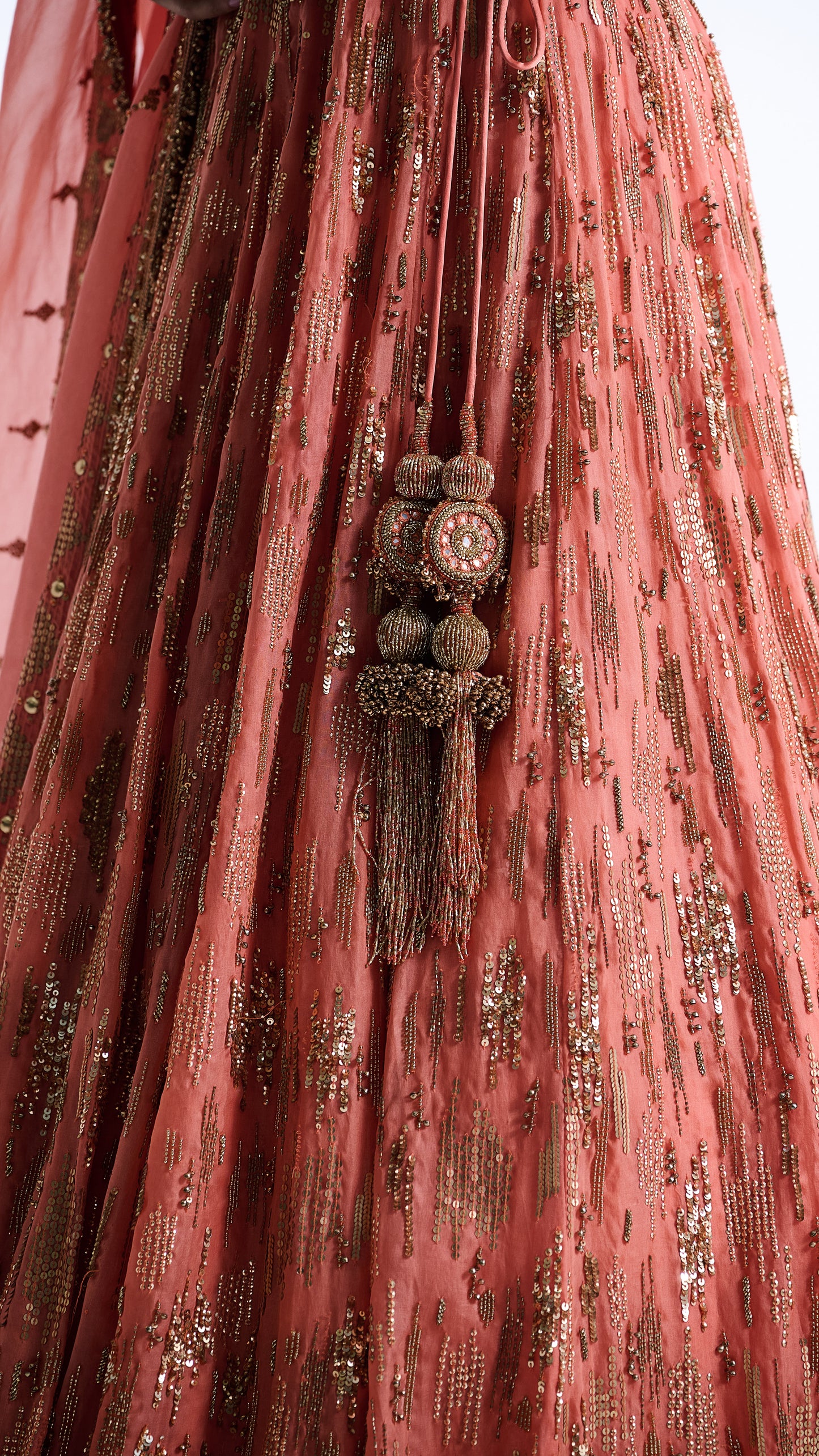 Lehenga Set in Abstract Sequin Embroidery